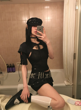 FOURFORTY LITTLE PIRATE TANK 小恶魔公主的骷髅坎肩