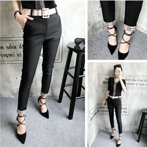 夏季薄款九分裤女2020新款修身显瘦小脚裤黑色职业铅笔裤西裤子潮