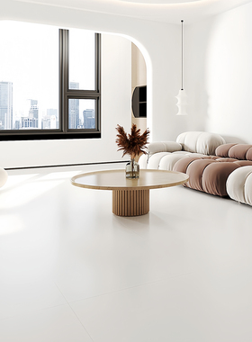 佛山超白胚天鹅绒柔光砖瓷砖750x1500客厅金丝绒奶白色素色地板砖