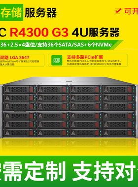 H3C R4300 G3 4U机架式准系统数据二手存储服务器AI深度学习主机