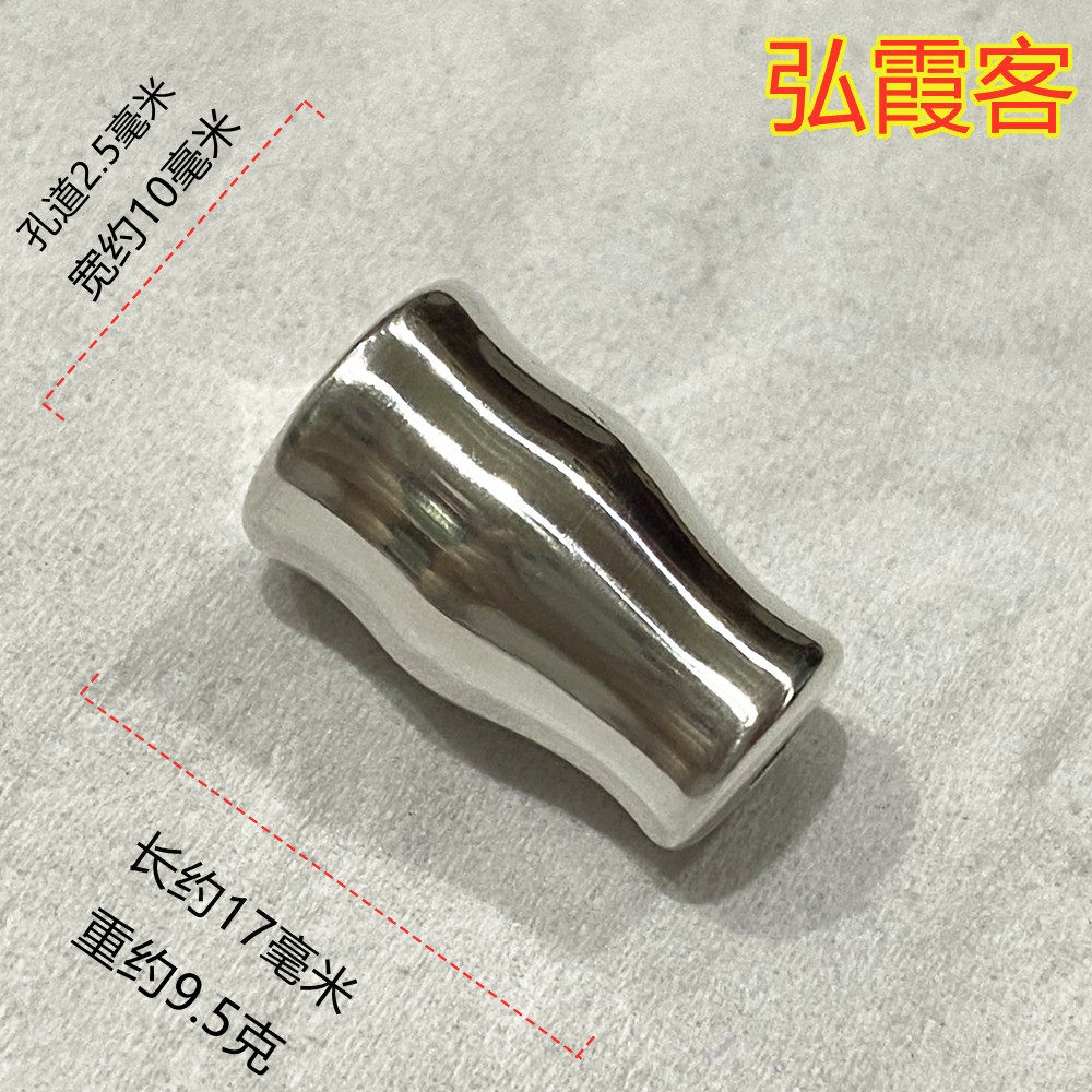 三通佛塔佛头手工打造纯银塔宝塔佛帽塔纯银塔99足银光面开孔实心