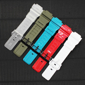 S810W AEQ 110W 替换卡西欧配件AQ 735H凸口18mm树脂亮面手表带