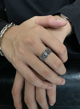 开口戒指荷鲁斯之眼荆棘玫瑰