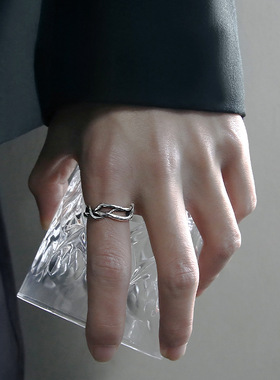 开口可调节戒指男女同款