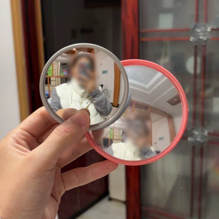 旅行拍照货车小圆镜凸面随身镜
