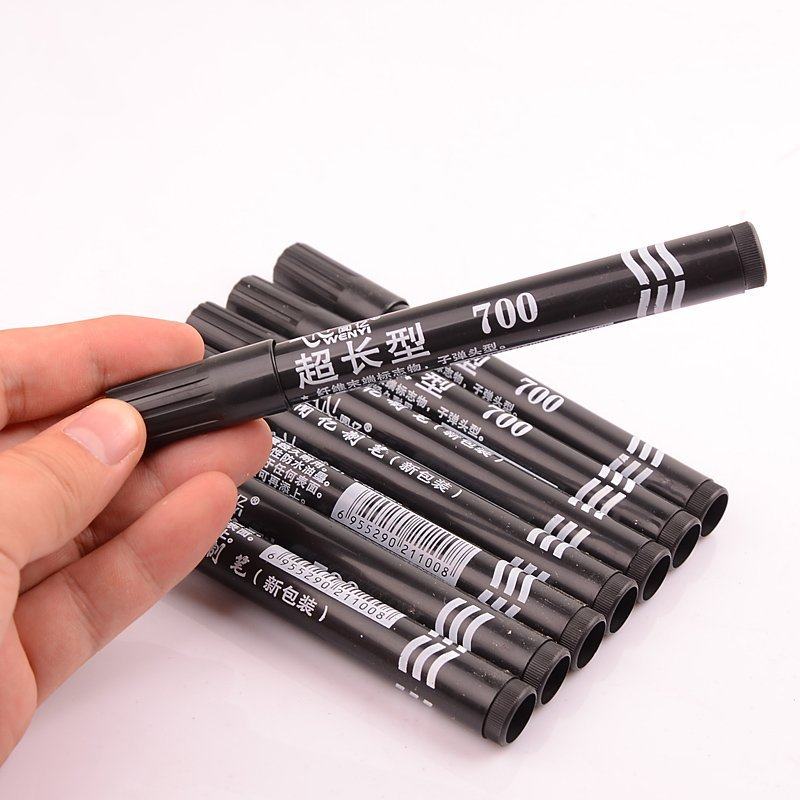 记号笔黑色彩色 油性大头笔记记号笔批发超长粗头大容量700签字笔