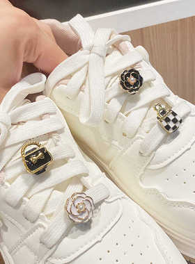 立体复古山茶花鞋带扣小白鞋配饰活动扣运动板鞋改造diy配件装饰