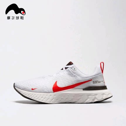 耐克 NIKE REACT INFINITY RUN FK 3 白红跑步鞋DZ3014-100