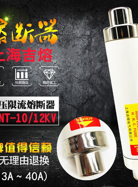 上海吉熔高压高分断能力熔断器SFLAJ-12KV XRNT-10KV 6.3A10A 16A