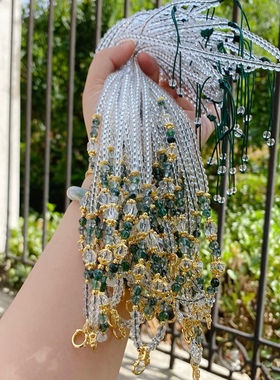 项链百搭唐卡万能搭水晶玉石