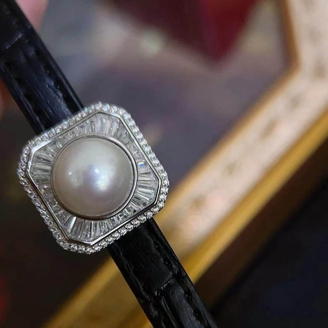 【六月粉丝专享】方形钻手表手链款纯银淡水珍珠11-12mm,珠宝/钻石/翡翠,其他,淘宝优惠券,粉丝福利购,淘宝优惠卷