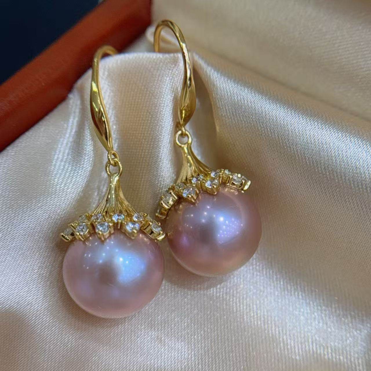 【六月粉丝专享】耳钩梨花款淡水珍珠13-14mm 银S925,珠宝/钻石/翡翠,其他,淘宝优惠券,粉丝福利购,淘宝优惠卷