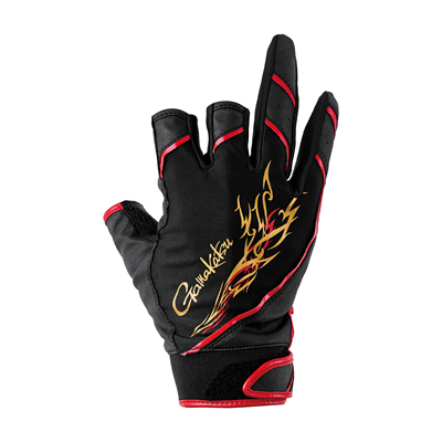 Gamakatsu伽马卡兹25AW GM7308 弹力舒适露三指钓鱼手套