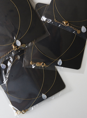 饰品天然月光石水滴极细金丝