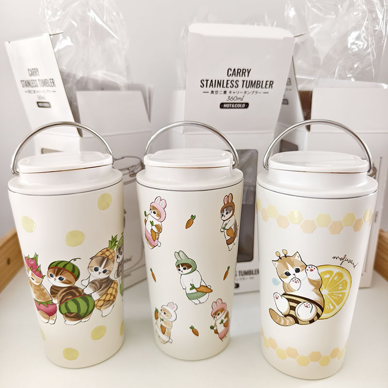 日本采购mofusand猫咪可爱手提不锈钢保温杯保冷杯 现货,餐饮具,保冷/保温杯,淘宝优惠券,粉丝福利购,淘宝优惠卷