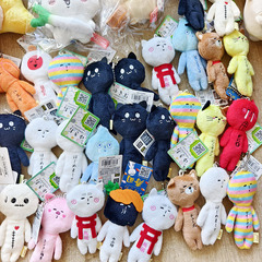 日本采购yukio搞怪可爱动物毛绒挂件 现货