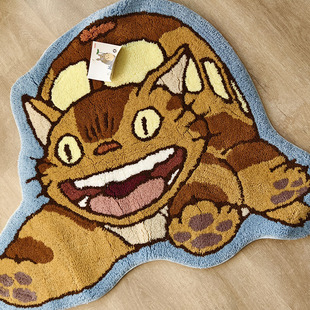 日本采购橡子共和国龙猫巴士可爱毛茸茸地垫 现货