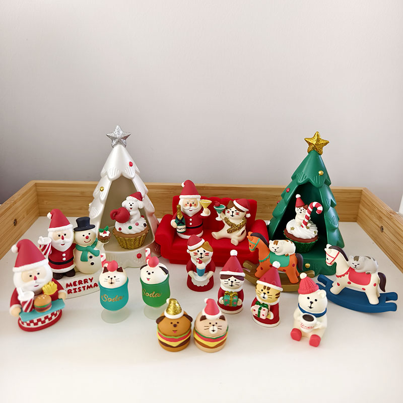 正版decole圣诞系列可爱场景摆件