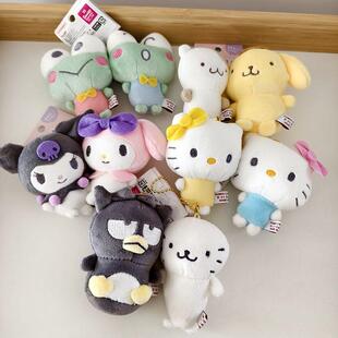 日本采购sanrio凯蒂猫melody大眼蛙布丁狗磁吸贴脸情侣挂件现货