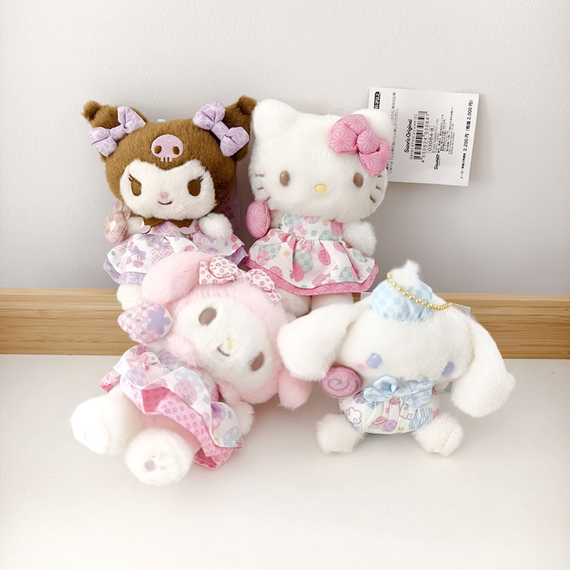 日本采购sanrio美乐蒂ktkuromi玉桂狗可爱糖果毛绒挂件 现货