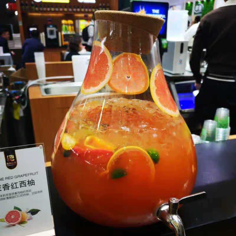 商用饮料桶开关冷水壶玻璃ins风