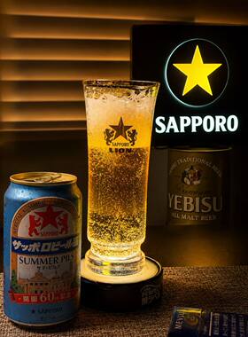 札幌sapporo银座lion限定啤酒杯日本产全新有盒400ml扎啤杯600ml