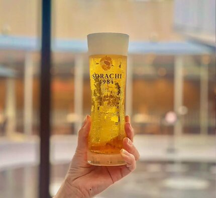 现货秒发实拍札幌啤酒空知 1984 限定啤酒杯水杯玻璃杯日本产
