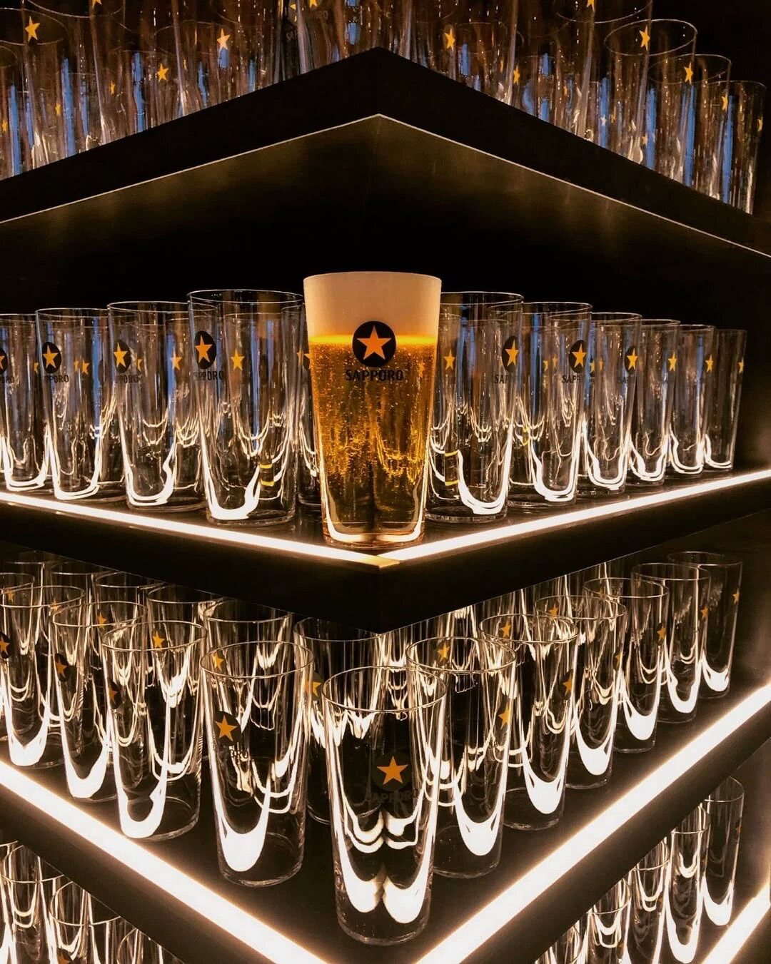 国现秒发进口日本三宝乐Sapporo限量330450毫升啤酒杯原盒可冷冻