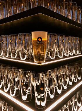 4.30发货日本三宝乐Sapporo限量450毫升大号黑标限定啤酒杯拉格杯