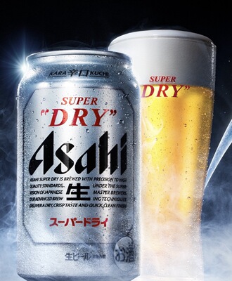 国现日本进口朝日SUPER DRY生啤酒杯日本玻璃杯广告款御用杯400ml