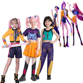 电影同款 女 佐依 米拉cos韩流巨星二次元 POP猎魔女团cos服 鲁米