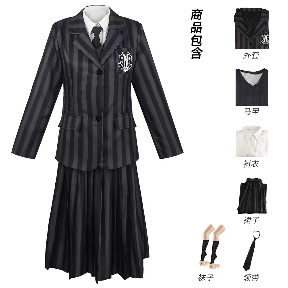亚当斯一家cos美剧服装西服套装