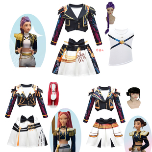 猎魔女团cos韩流巨星鲁米佐伊米拉cosplay女孩子服装 万圣节K POP