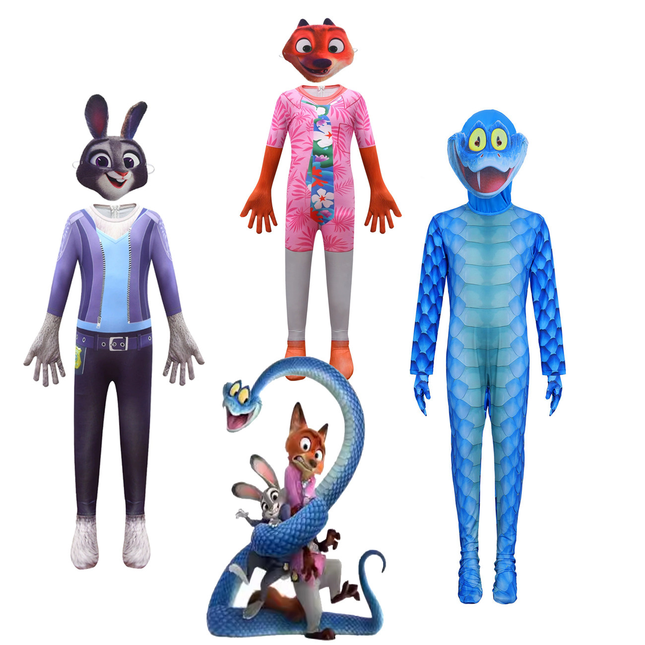 疯狂动物城兔子盖瑞蛇朱迪尼克