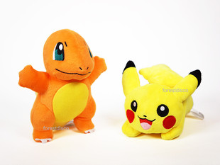小火龙毛绒玩具宠物小精灵公仔可爱卡通动漫周边玩偶Charmander