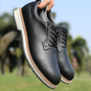 高尔夫球鞋 钉高弹缓震防水男鞋 男士 子防侧滑鞋 英伦风运动鞋 PGM