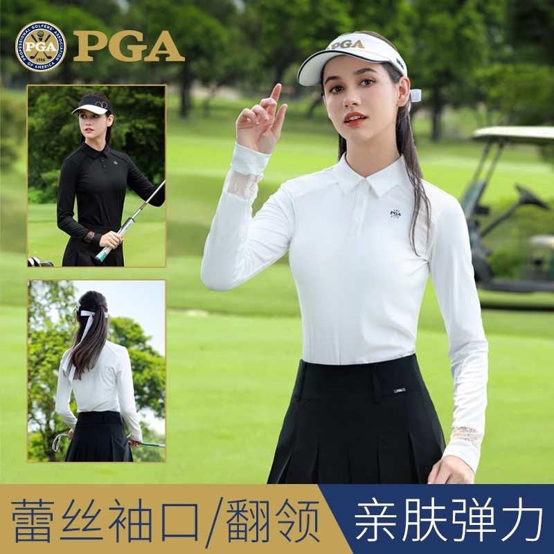 美国PGA高尔夫女装长袖短裙套装