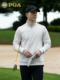 男士 高尔夫服装 秋冬季 T恤 美国PGA 长袖 加绒保暖立领外套衣服男装