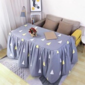 1.2米长方形烤火罩子可拆洗脱胆罩套烤火桌被罩1.5烤火绒被子家用