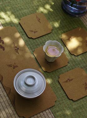 引之毛毡杯垫茶垫茶托养壶垫功夫茶具配件防磕吸水隔热垫壶承茶席