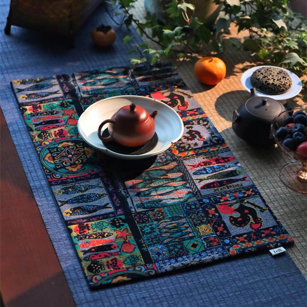 复古民族风日式古典禅意茶席茶布吸水茶桌垫干泡一人布艺茶垫香席,居家布艺,茶席,淘宝优惠券,粉丝福利购,淘宝优惠卷