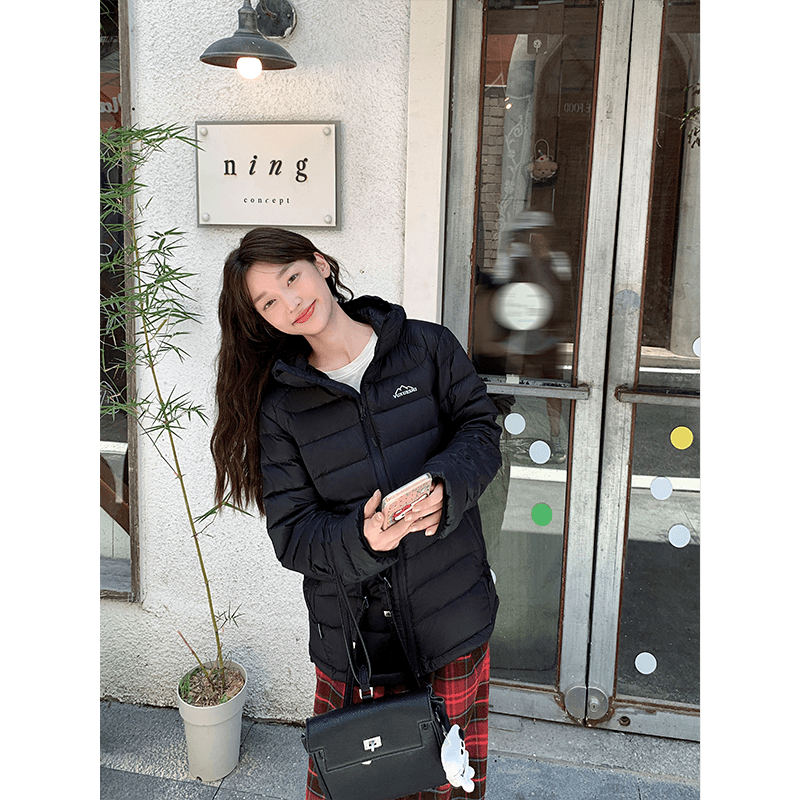 2025冬季新款时尚休闲百搭户外轻薄连帽短款排骨棉服男女情侣外套