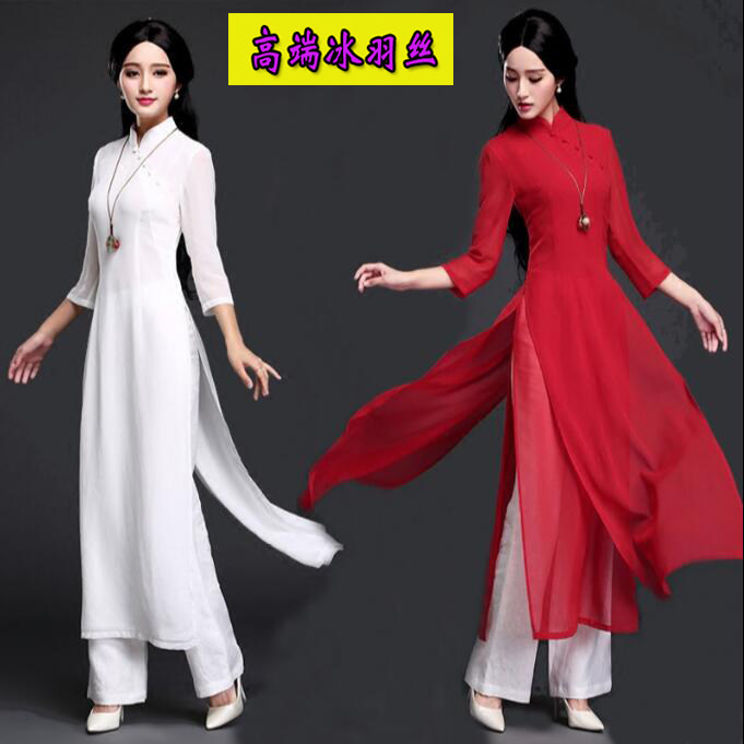 演出旗袍長款2019春夏新款走秀越南奧黛旗袍正宗複古改良兩件套裝在類目 女裝/女士精品, 婚紗/旗袍/禮服, 旗袍中 - 來自Buy2taobao.com提供專業的淘寶代購服務