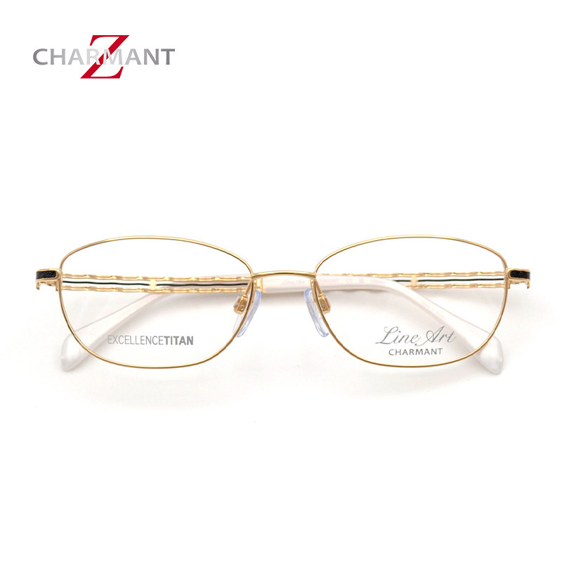 Charmant夏蒙眼镜框女线钛系列优雅全框轻盈休闲近视眼镜架XL2935