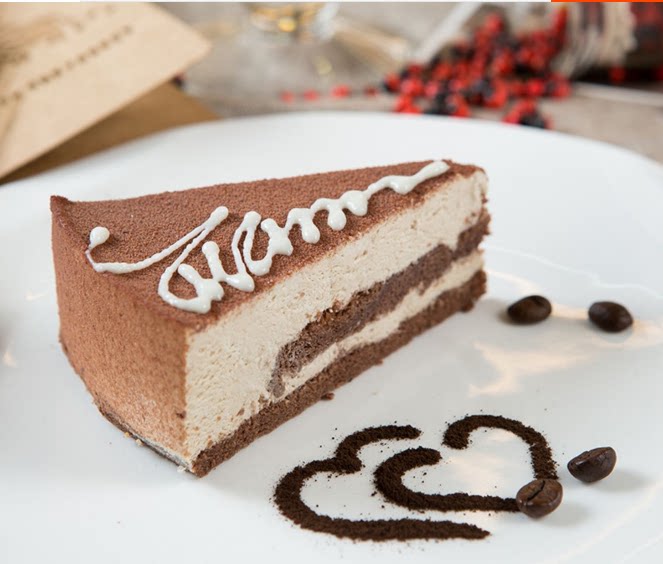 普利欧提拉米苏蛋糕8英寸切块蛋糕冷冻咖啡酒店下午茶甜品西点