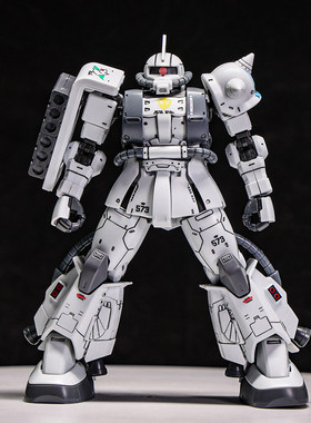 星动HG GTO绿扎古 白狼松永真专用机机动战士高达拼装模型手办