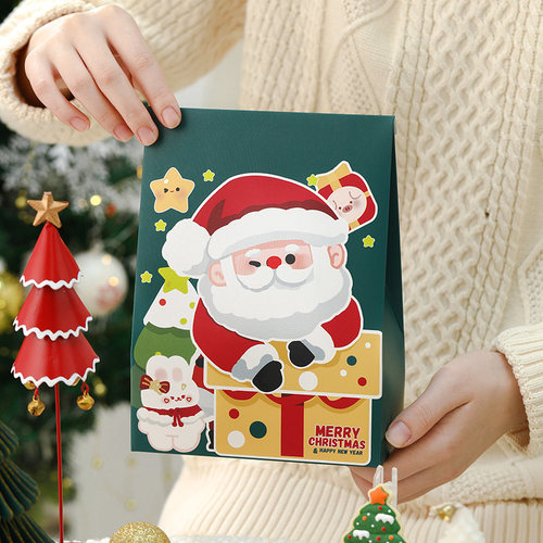 圣诞节礼盒礼物袋手提空盒子