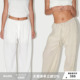 超透气 褶皱麻感高级感直筒裤 女春夏季 WellD 休闲裤 款 新款 时装