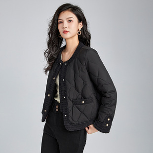 SZMLZD莉莉-新国标90%白鸭绒名媛小香风羽绒服短款女装款式百搭