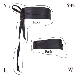 波西米亚美式 西部复古休闲百搭棕色pu皮双层绑带腰封腰带